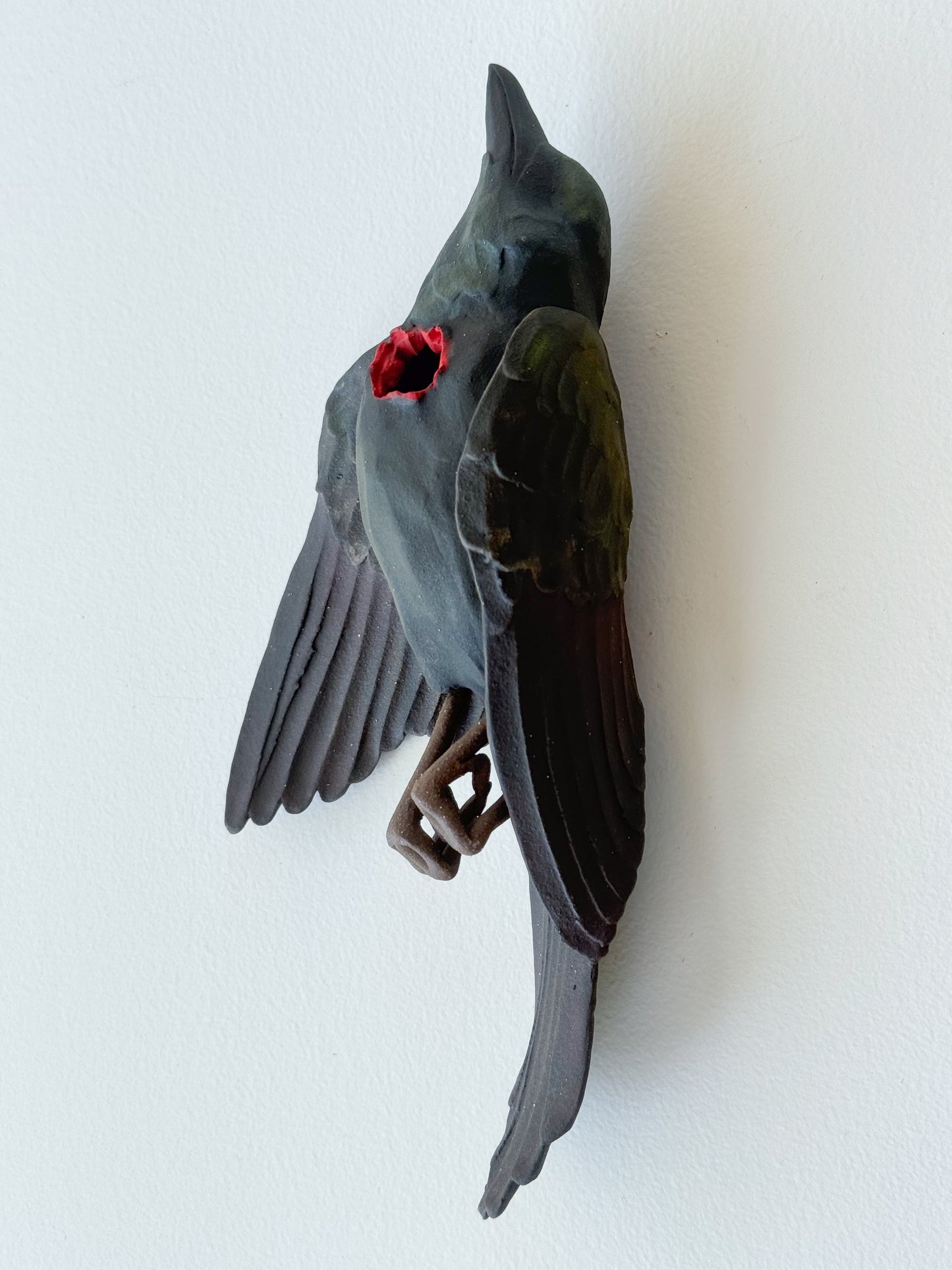 Common Grackle Wall Bud-Vase