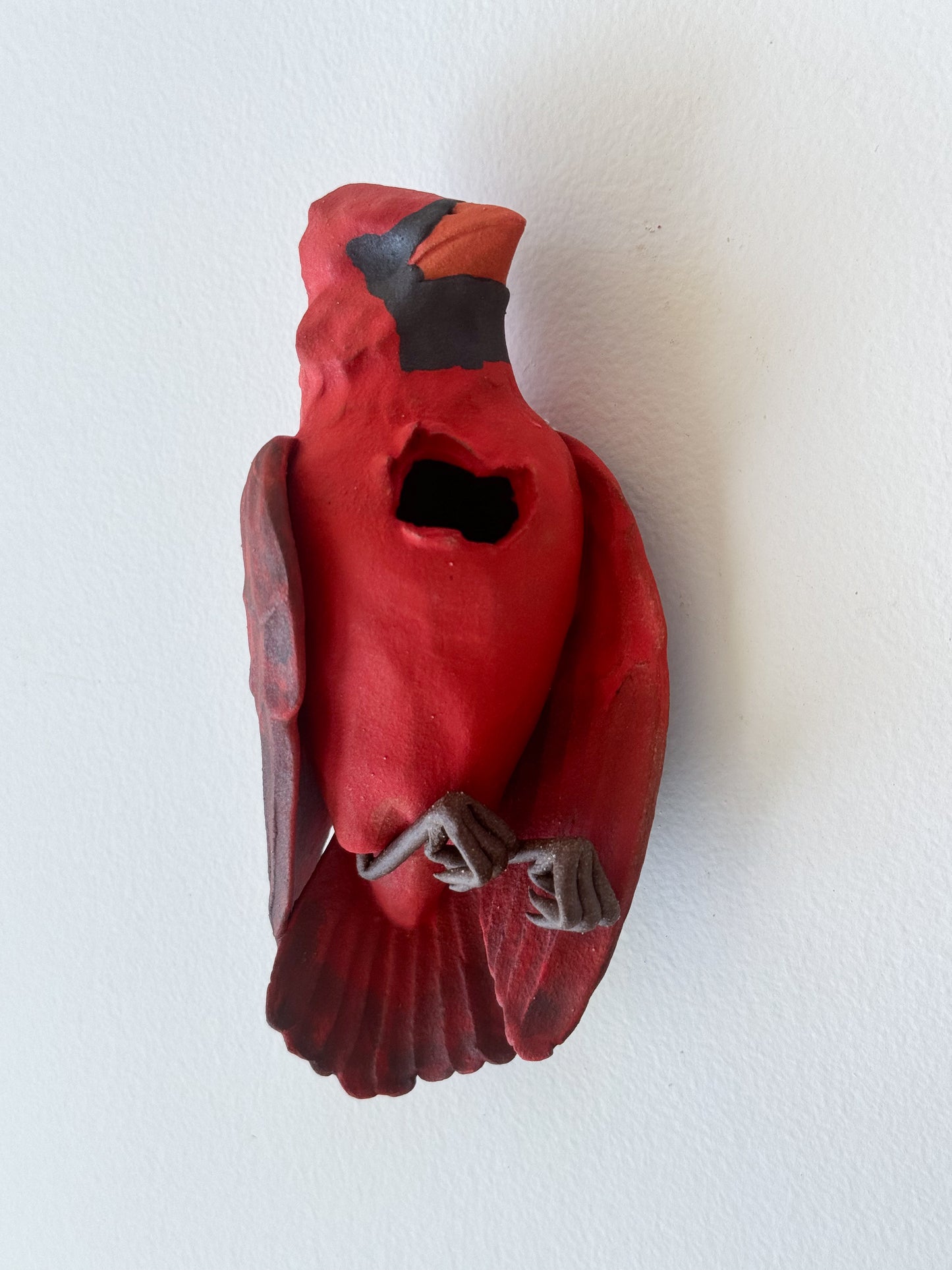 Northern Cardinal Wall Bud-Vase