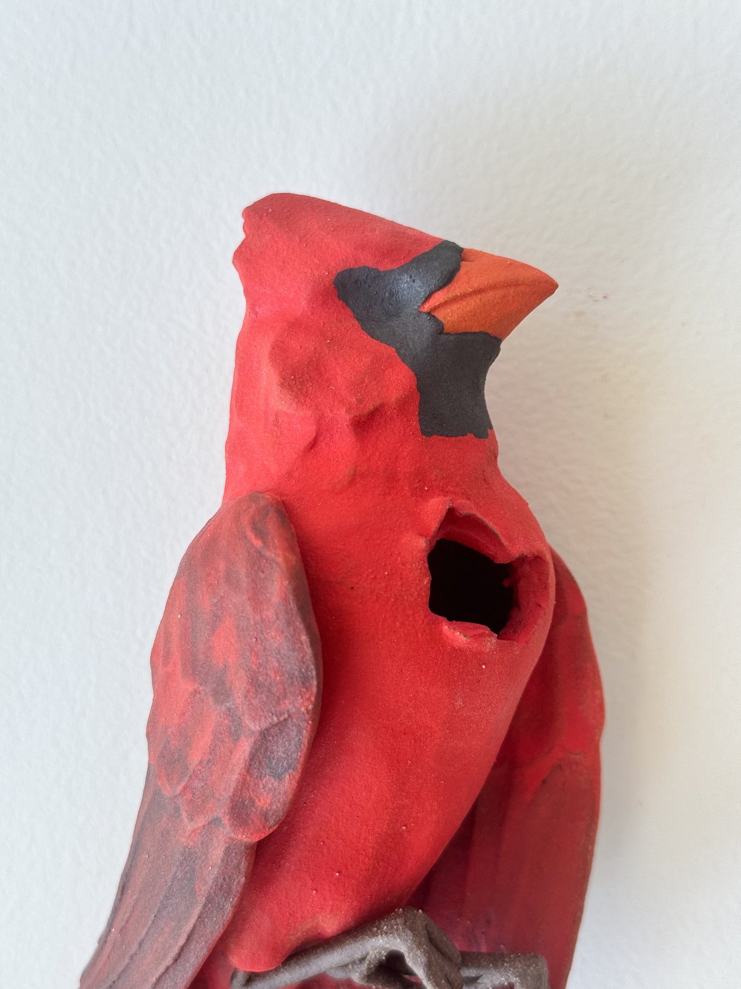 Northern Cardinal Wall Bud-Vase