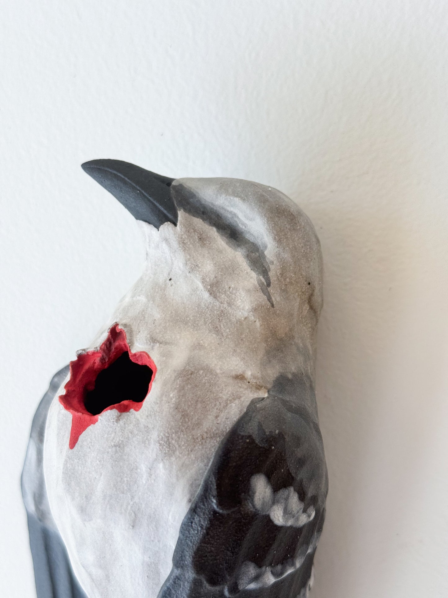 Northern Mockingbird Wall Bud-Vase