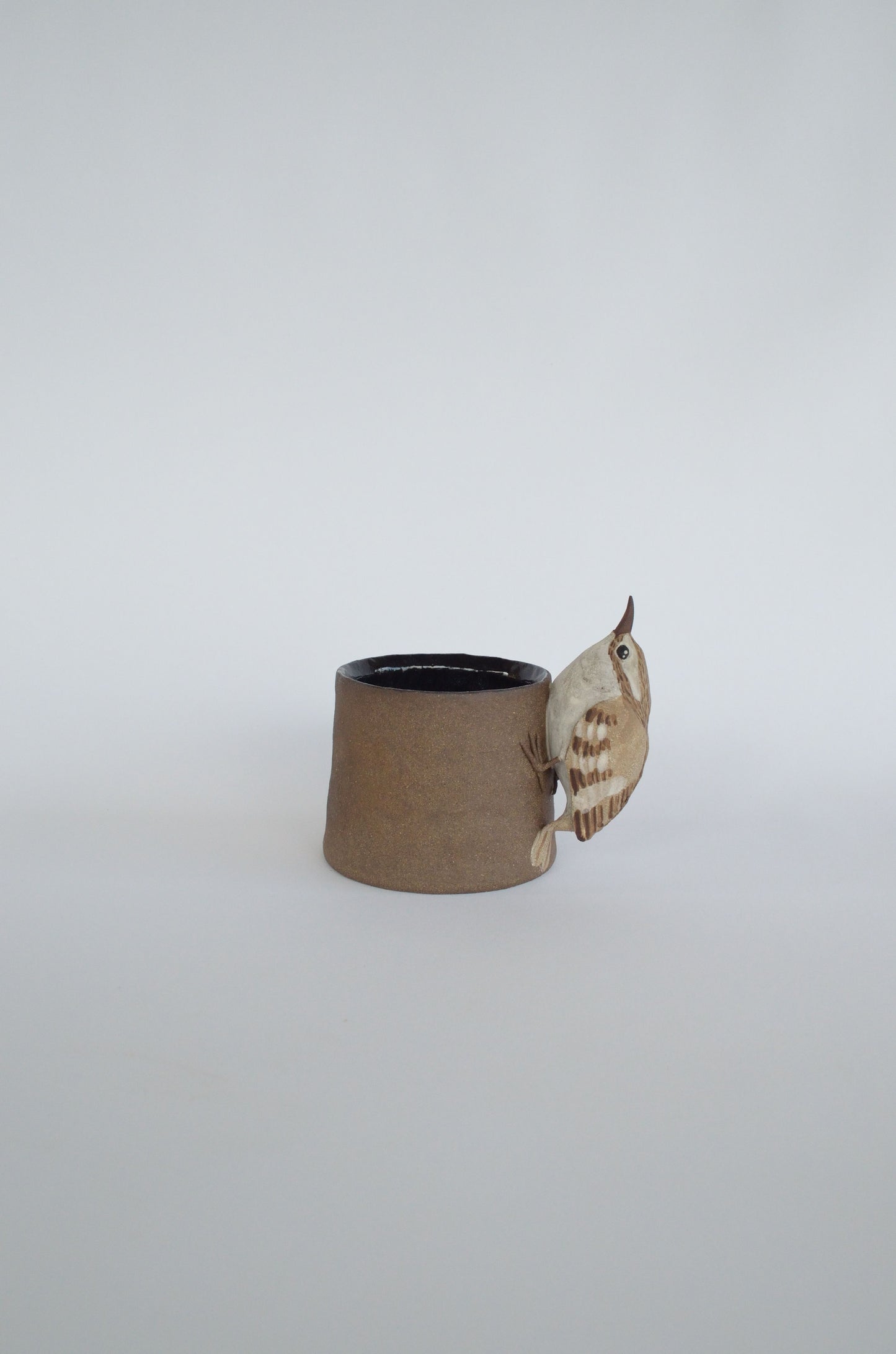 Tree-Clinging Bird-Handled Cup - made to order!