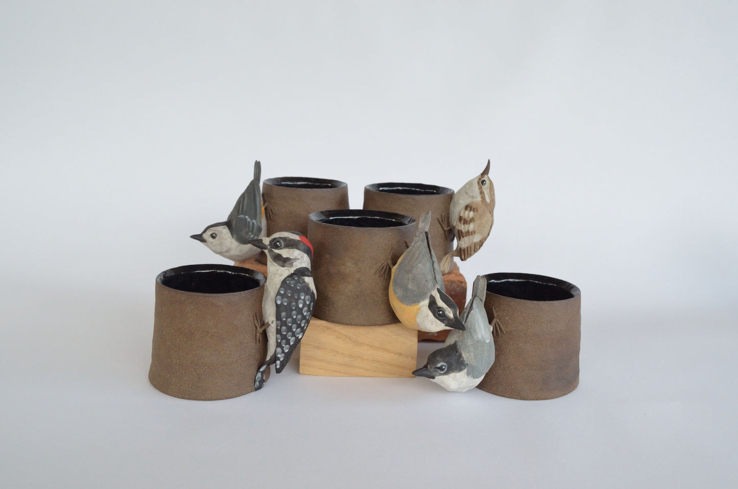 Tree-Clinging Bird-Handled Cup - made to order!