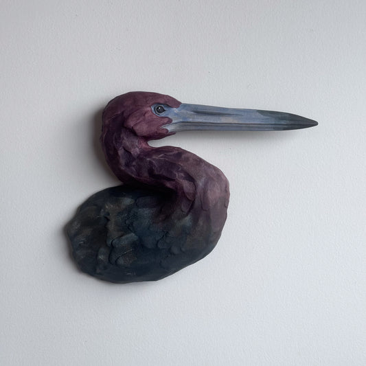Little Blue Heron Bust