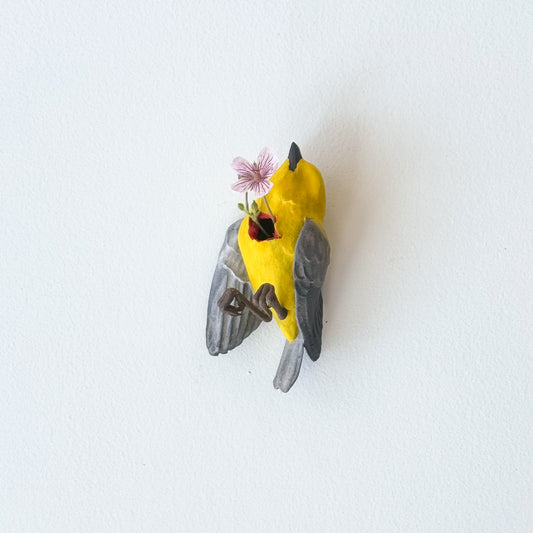 Prothonotary Warbler Wall Bud-Vase