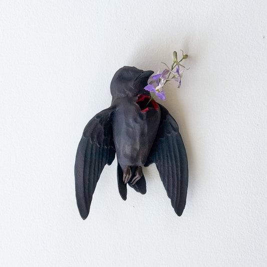Purple Martin Wall Bud-Vase