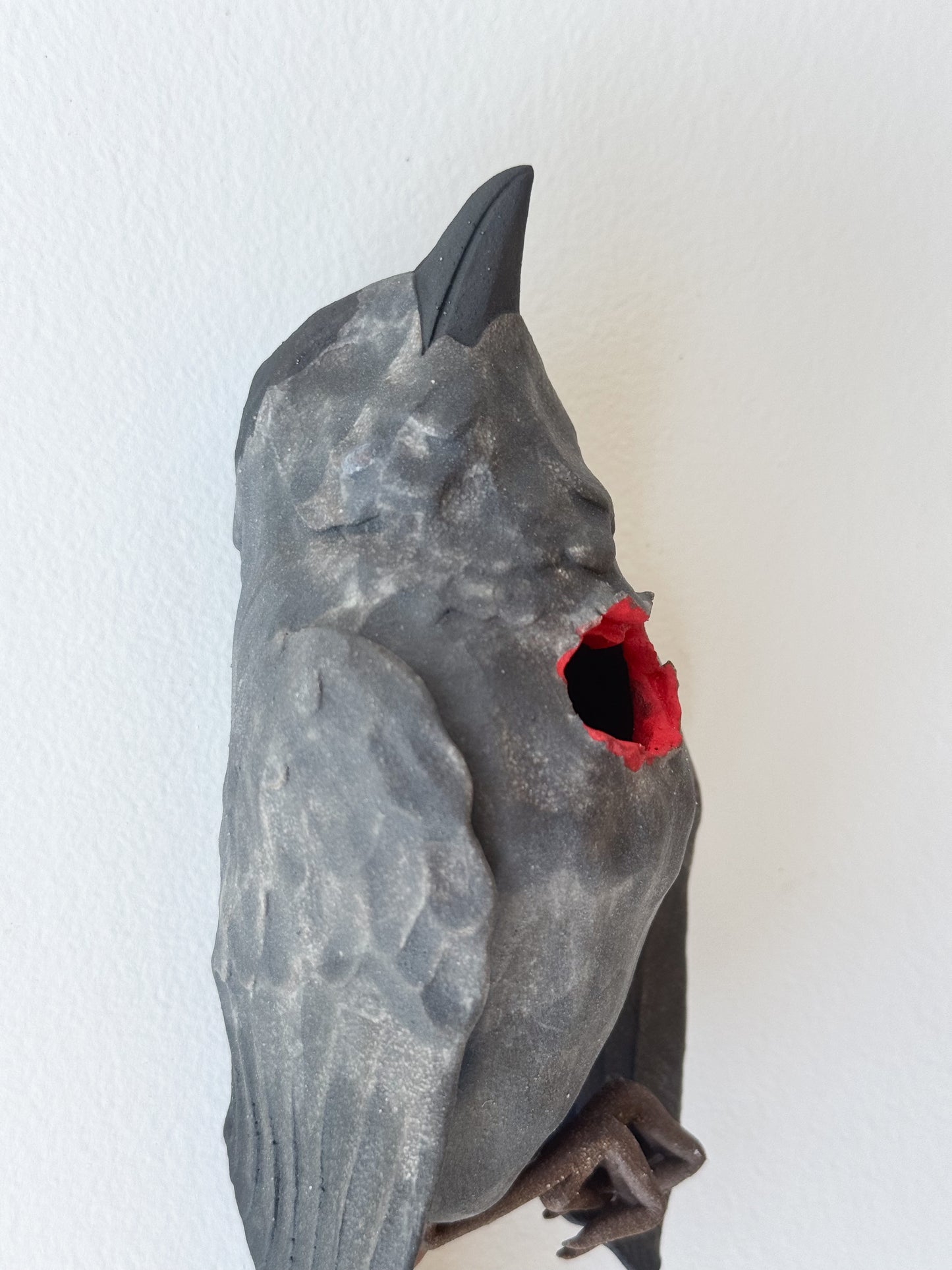 Gray Catbird Wall Bud-Vase
