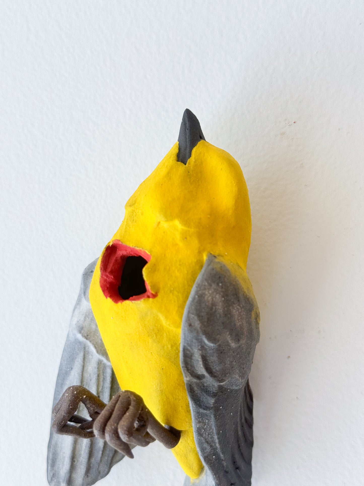 Prothonotary Warbler Wall Bud-Vase