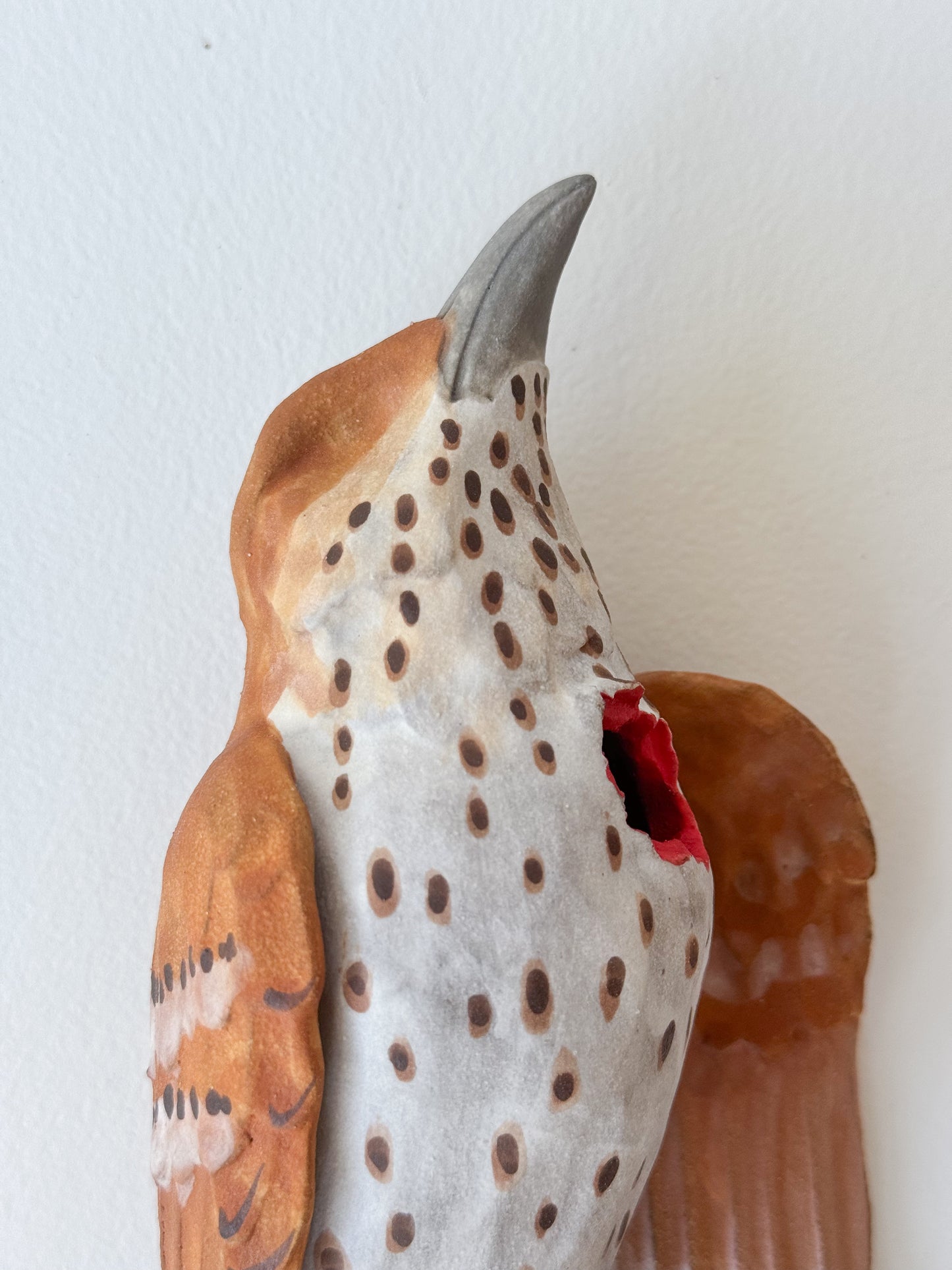 Brown Thrasher Wall Bud-Vase