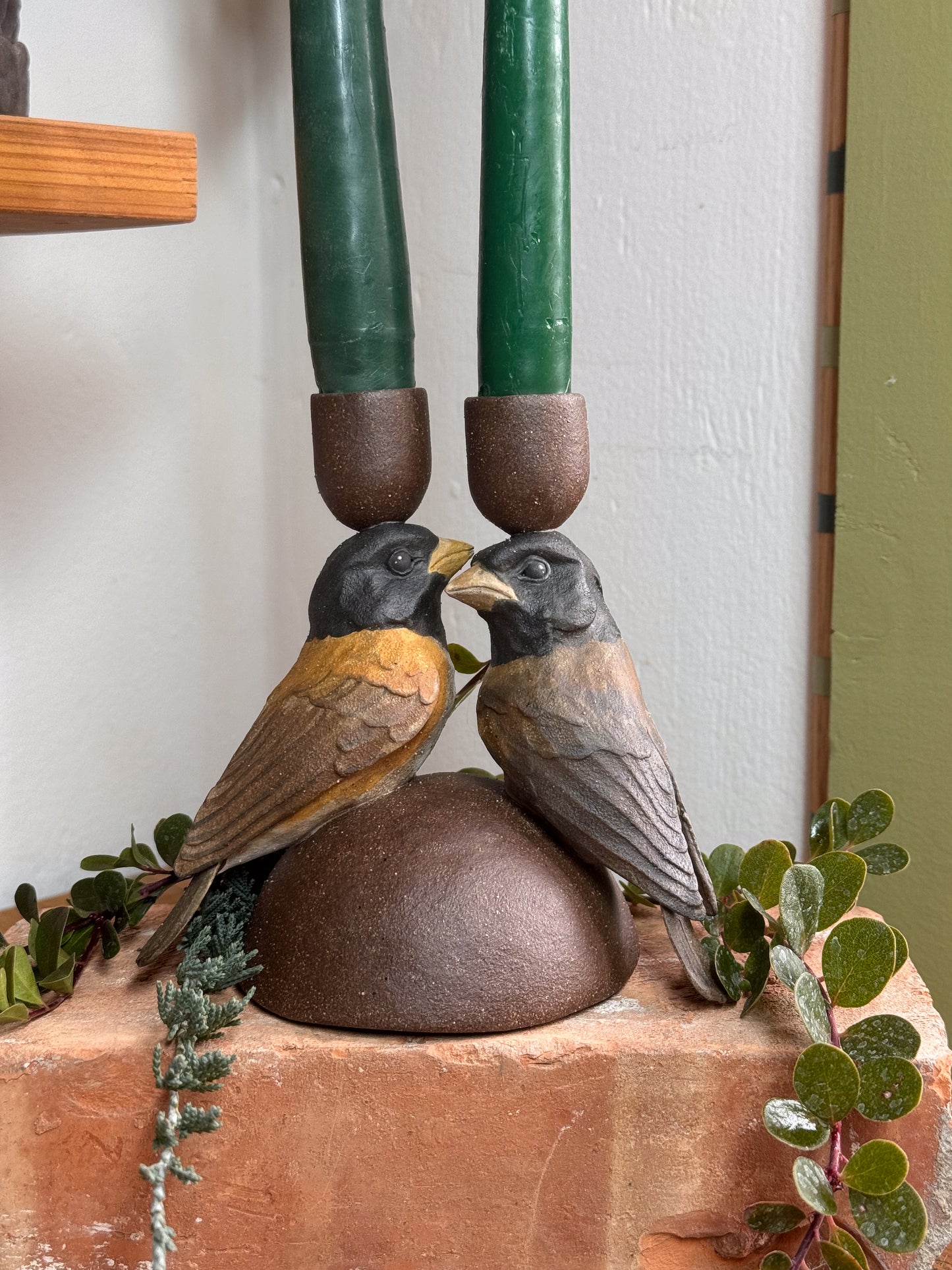 Dark-Eyed Juncos Candlestick