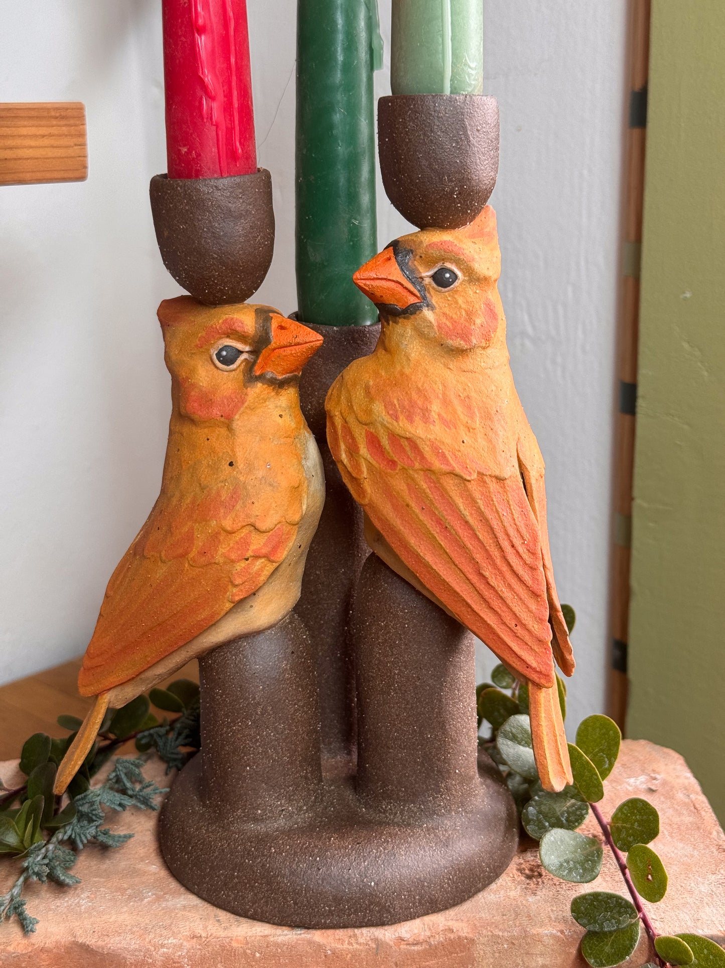 Lesbian Cardinals Candlestick