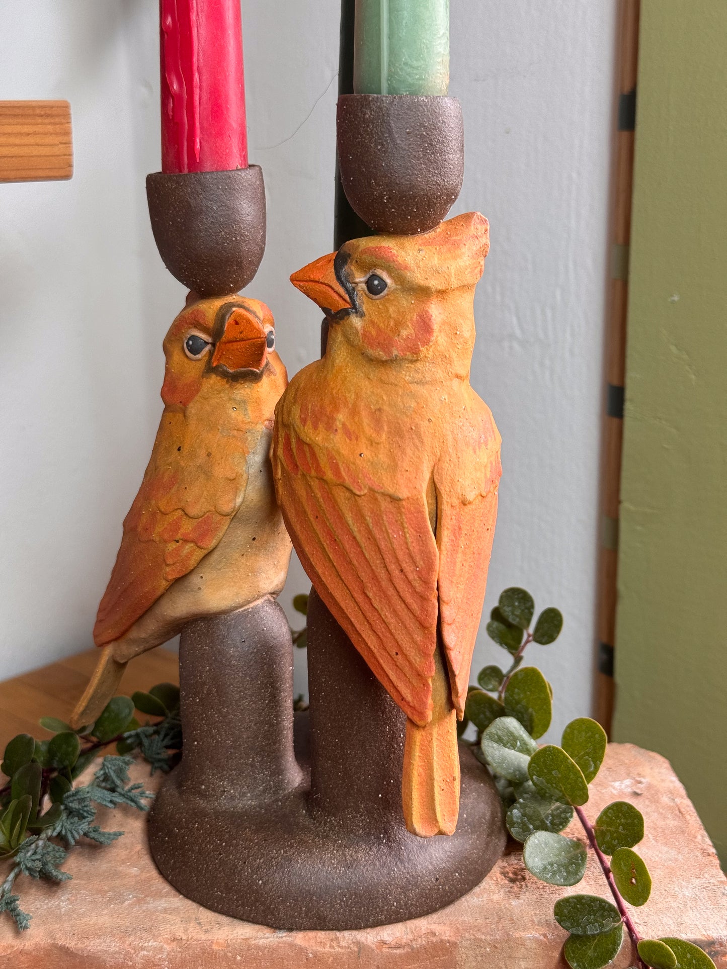 Lesbian Cardinals Candlestick