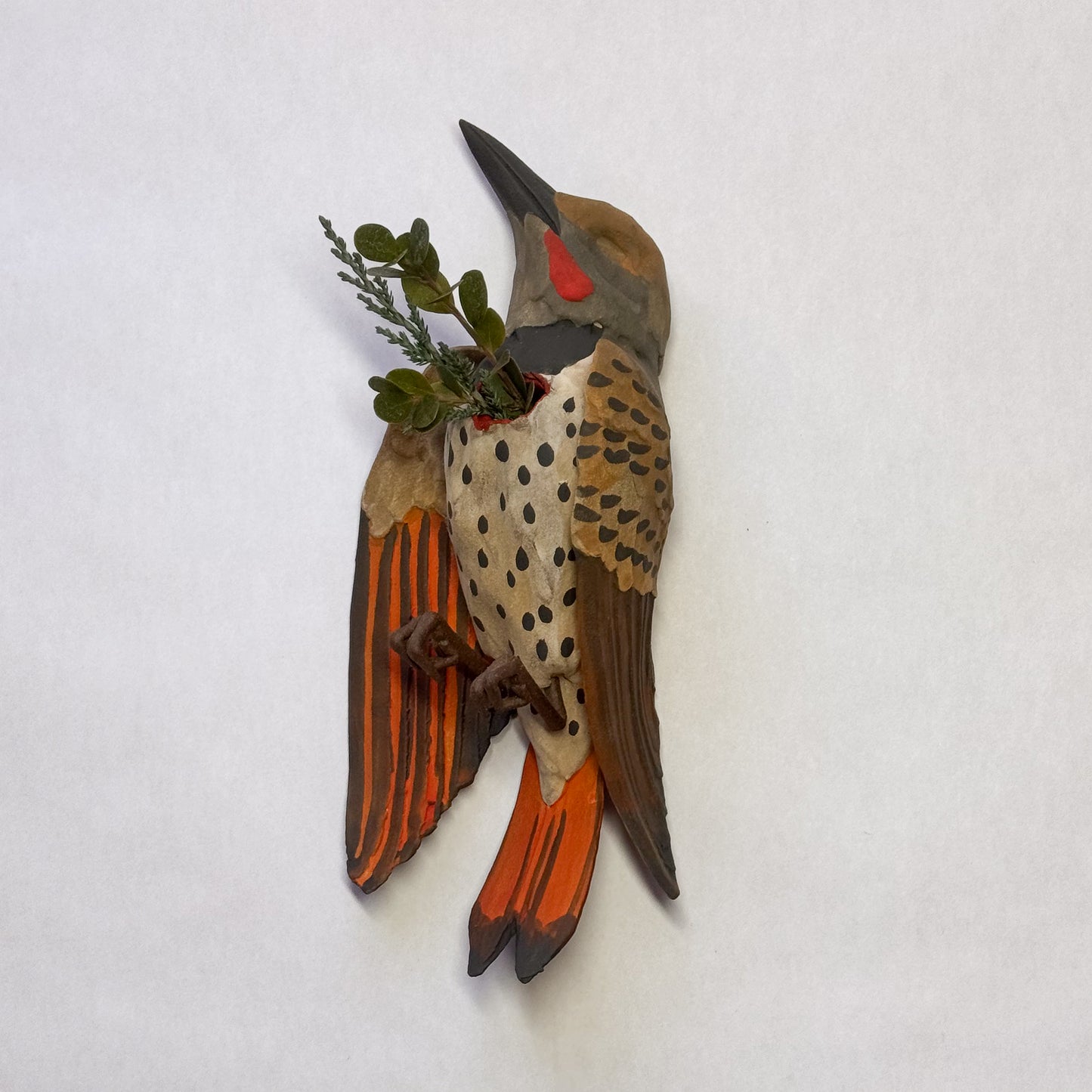 Northern Flicker Wall Bud-Vase