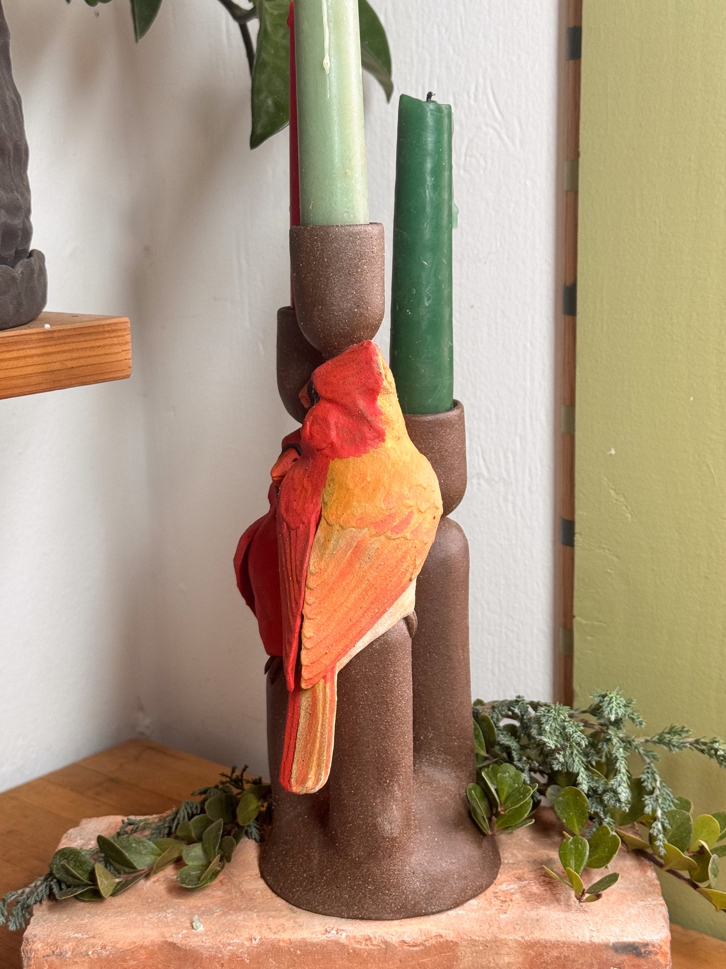 Queer Cardinals Candlestick