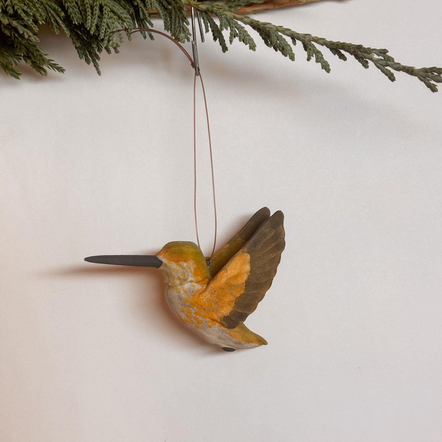 Female Allen's Hummingbird Ornament