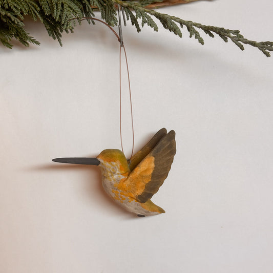 Female Allen's Hummingbird Ornament