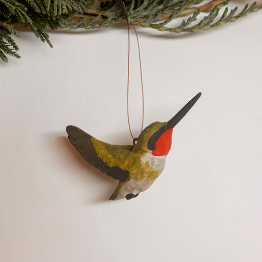 Ruby-throated Hummingbird Ornament