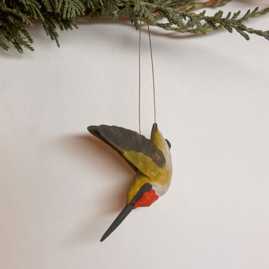 Ruby-throated Hummingbird Ornament