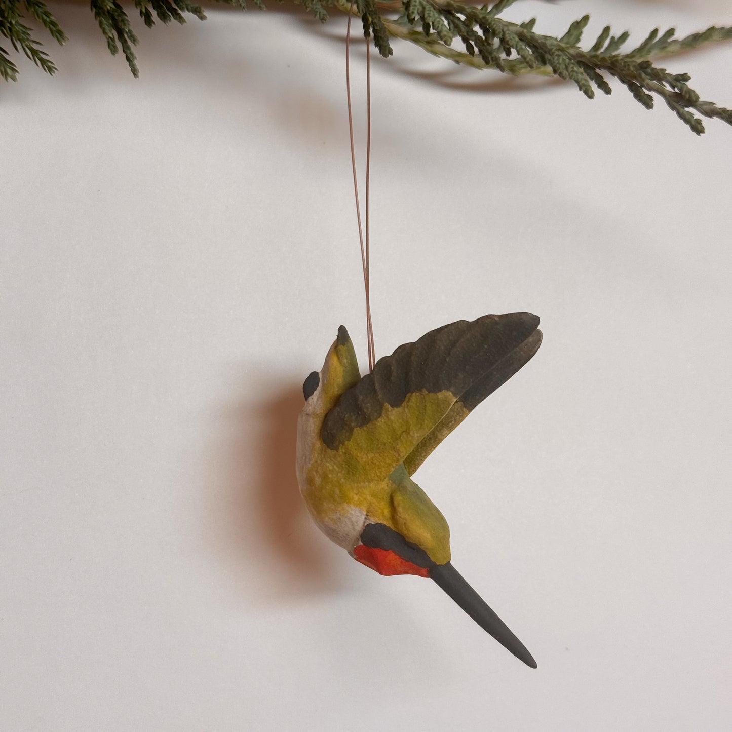 Ruby-throated Hummingbird Ornament