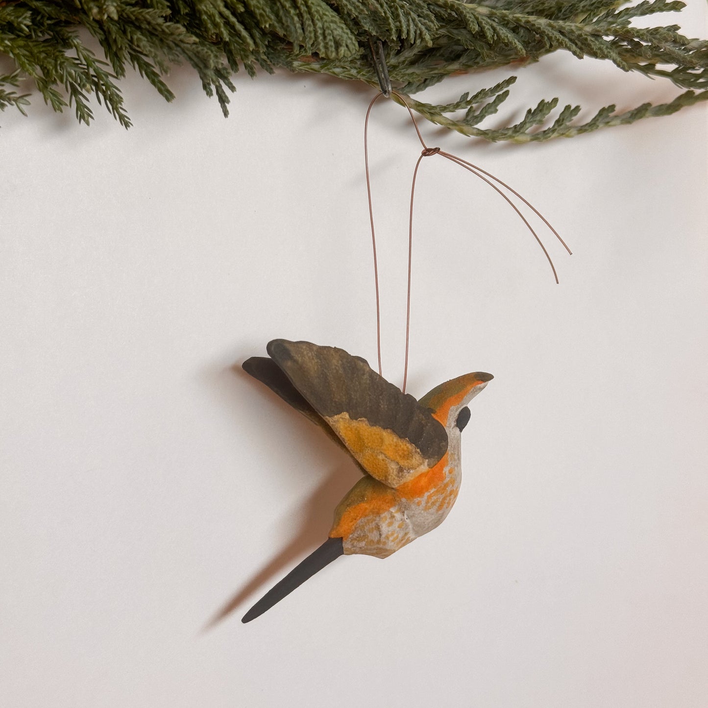 Female Allen's Hummingbird Ornament