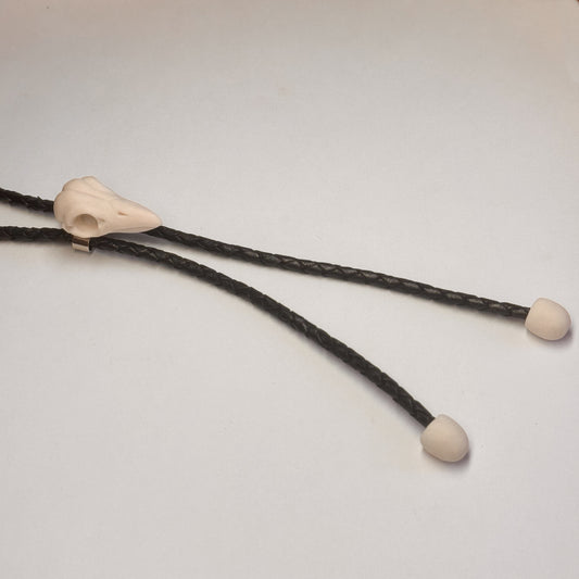 *porcelain*  Thrush Skull Bolo Tie